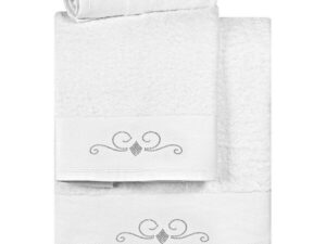 Σετ πετσέτες Art 3170  Σετ 3τμχ  Λευκό Beauty Home | Maril Home
