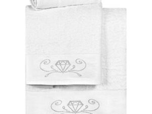 Σετ πετσέτες Art 3172  Σετ 3τμχ  Λευκό Beauty Home | Maril Home