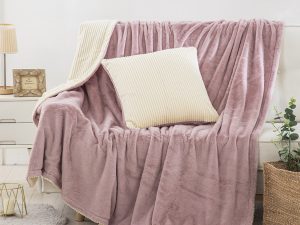 Ριχτάρι-κουβέρτα καναπέ Addictive Art 8403 140x180 Ροζ Beauty Home | Maril Home