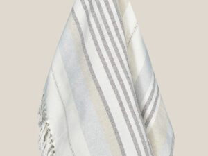 Πετσέτα θαλάσσης - παρεό με κρόσια 90X150cm Σx.8707 80% cotton-20% pol.   Flamingo | Maril Home