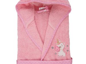 Μπουρνούζι μπεμπέ Σχ.Pony σε κουτί 100% cotton Pink 5-6 Flamingo | Maril Home