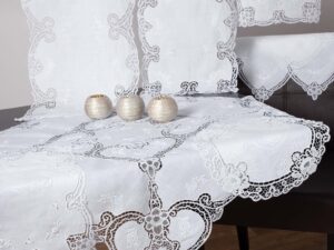 Καρέ (90cm x 90cm) 501 λευκό Silk Fashion | Maril Home