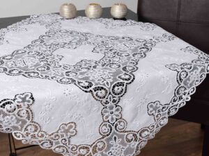 Καρέ (90cm x 90cm) 5102 λευκό Silk Fashion | Maril Home