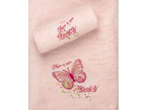 Σετ πετσέτες Art 5402 Σετ 2τμχ Ροζ Beauty Home | Maril Home