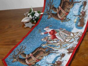 χριστουγεννιάτικη τραβέρσα (35cm x 170cm ) 9004 Silk Fashion | Maril Home
