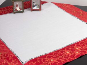 χριστουγεννιάτικο τραπεζομάντηλο (160cm x 220cm) 9016 κόκκινο Silk Fashion | Maril Home