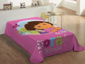 Κουβέρτα Παιδική Μονή Βελουτέ Ροζ Dora Γαρύφαλλο 160x240 - ΓΑΡΥΦΑΛΛΟ | Maril.gr