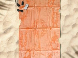 Πετσέτα Θαλάσσης Βαμβακερή Πορτοκαλί Compass 650gsm Γαρύφαλλο 90x170 - ΓΑΡΥΦΑΛΛΟ | Maril.gr