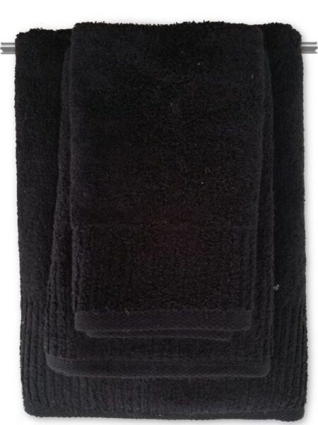 Πετσέτα Μπάνιου Βαμβακερή Μαύρη 550gsm Γαρύφαλλο - ΓΑΡΥΦΑΛΛΟ | Maril.gr