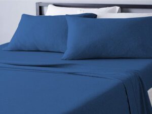 Παπλωματοθήκη Υπέρδιπλη Μονόχρωμη Ραφ Μπλε 100% Cotton Γαρύφαλλο 220x240 - ΓΑΡΥΦΑΛΛΟ | Maril.gr