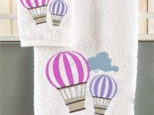 Βρεφικές Πετσέτες Σετ Αερόστατο Ροζ Βαμβακερές Γαρύφαλλο 2ΤΜΧ - ΓΑΡΥΦΑΛΛΟ | Maril.gr