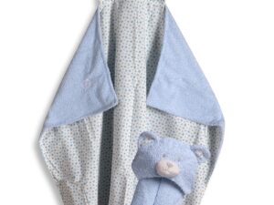 bebe κάπα (75cm x 100cm ) σιέλ Silk Fashion | Maril Home