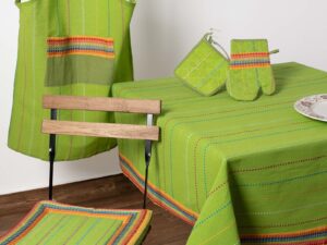μαξιλάρι κάθισμα (40cm x 40cm ) moda ριγέ πράσινο Silk Fashion | Maril Home