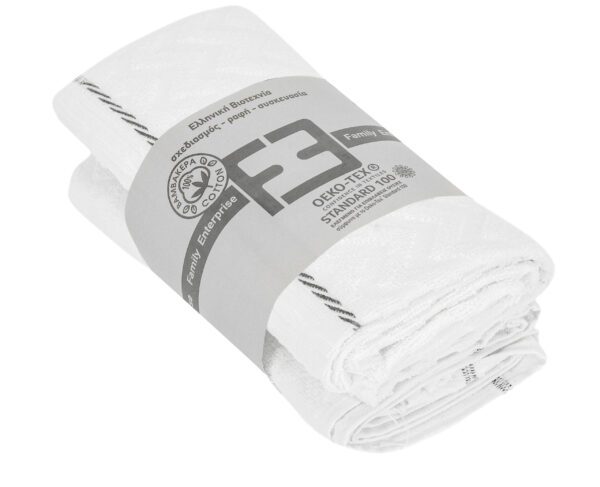 Σετ 2τμχ πετσέτες προσώπου 50 Χ 100 100% βαμβακερές Αιγύπτου 380ΓΡ 002340011Σ3 | Maril - Λευκά Είδη