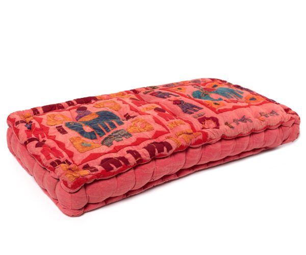 Μαξιλάρι κάθισμα elephant (35cm x 70cm x 10cm) κόκκινο Silk Fashion | Maril Home