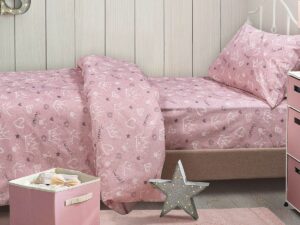 Σετ πάπλωμα μονό Princess Art 6214 160x240 Ροζ Beauty Home | Maril Home