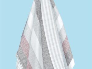 Πετσέτα θαλάσσης - παρεό με κρόσια 90X150cm Σx.8709 80% cotton-20% pol.   Flamingo | Maril Home