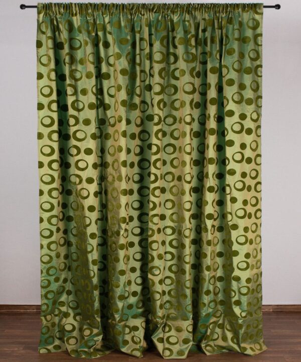 Κουρτίνα 082 (300cm x 275cm) με τρέσα λαχανί Silk Fashion | Maril Home