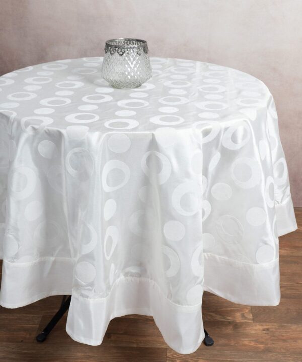 Σατέν ροτόντα 082 (170cm) λευκή Silk Fashion | Maril Home