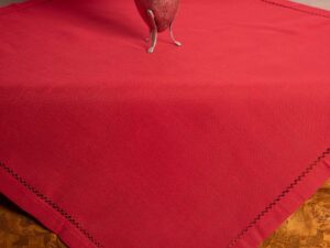 τραπεζομάντηλα (140cm x 140cm)  3096 κόκκινο Silk Fashion | Maril Home