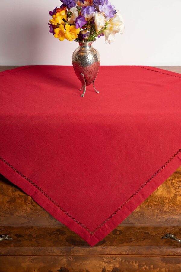 τραπεζομάντηλα (160cm x 250cm) 3096 κόκκινο Silk Fashion | Maril Home