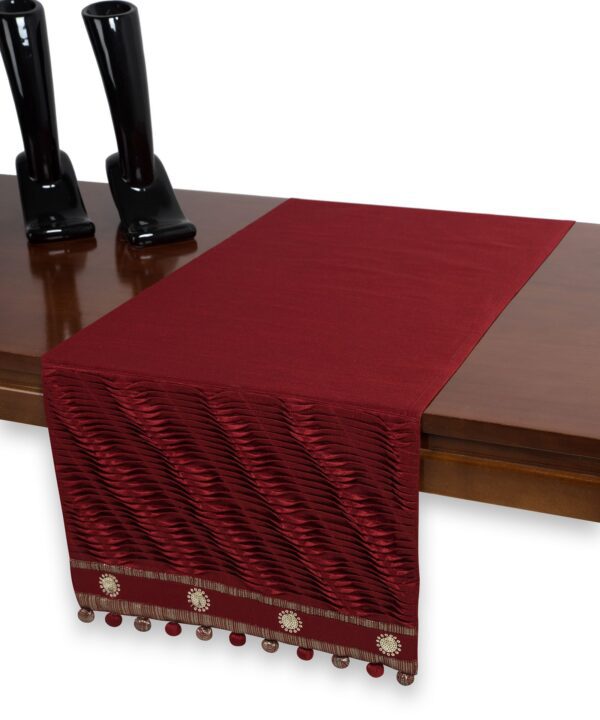 τραβέρσα  (40cm X 170cm)  3819 κόκκινο Silk Fashion | Maril Home