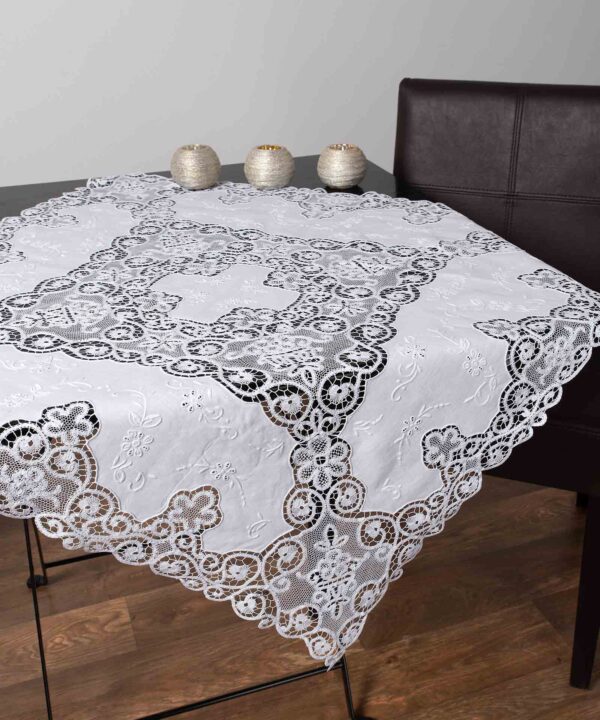 Καρέ ( 60cm x 60cm) 5102 λευκό Silk Fashion | Maril Home