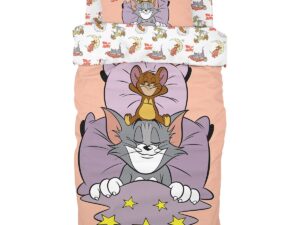 Σετ σεντόνια μονά Art 6194 Tom and Jerry 165x250 Εμπριμέ Beauty Home | Maril Home