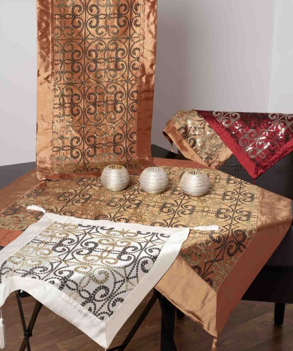 Τραβέρσα ( 45cm x 150cm) 6309 χρυσό Silk Fashion | Maril Home