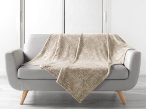 Κουβέρτα - Ριχτάρι super soft Σχ.Bistrol  100% polyester Beige 220x240cm Flamingo | Maril Home
