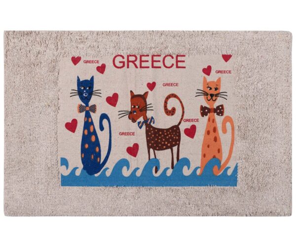 Πατάκι γάτα Greece (50cm x 80cm) Silk Fashion | Maril Home