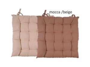 Μαξιλάρι καρέκλας Σχ.Duo 40x40cm διπλής όψης mocca/beige 100% cotton  40x40cm Flamingo | Maril Home