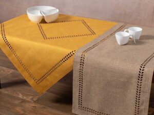 καρέ (90cm x 90cm) bg18 κίτρινο/άμμου Silk Fashion | Maril Home