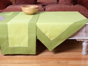 τραβέρσα (45cmx 170cm)  bg17 κυπαρισσί/πράσινο Silk Fashion | Maril Home