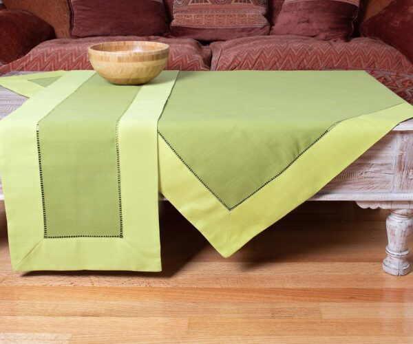 τραπεζομάντηλα (160cm x 250cm)  bg17 πράσινο/κυπαρισσί Silk Fashion | Maril Home