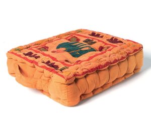Μαξιλάρι κάθισμα elephant (40cm x 40cm x 10cm) πορτοκαλί Silk Fashion | Maril Home