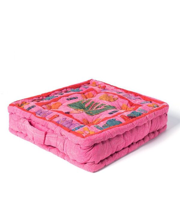 Μαξιλάρι κάθισμα elephant (40cm x 40cm x 10cm) ρόζ Silk Fashion | Maril Home