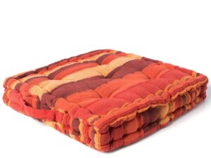 Μαξιλάρι κάθισμα kerala (45cm x 45cm x 8cm) κεραμιδί Silk Fashion | Maril Home