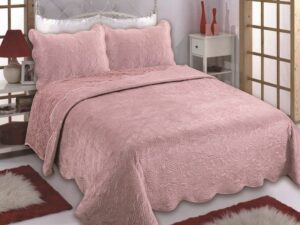 Κουβέρτα βελούδο με sherpa NX2211 (220cm x 240cm + 2x50cm x 70cm) pink Silk Fashion | Maril Home