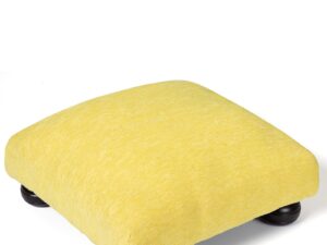 Υποπόδιο (30cm X 30cm X 14cm) 354 κίτρινο Silk Fashion | Maril Home
