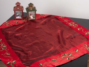 χριστουγεννιάτικο καρέ (90cm x 90cm) 1262 Silk Fashion | Maril Home