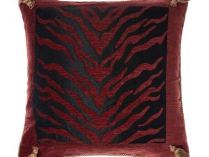 ΜΑΞΙΛΑΡΟΘΗΚΗ  306 (45cm x 45 cm) μαυροκόκκινο Silk Fashion | Maril Home