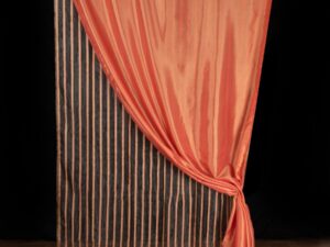 Κουρτίνα maria (150cm x 280cm) με τούνελ πορτοκαλί Silk Fashion | Maril Home