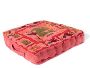 Μαξιλάρι κάθισμα elephant (40cm x 40cm x 10cm) κόκκινο Silk Fashion | Maril Home