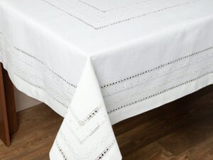 Τραπεζομάντηλο 602 (175cm x 350cm) λευκό Silk Fashion | Maril Home
