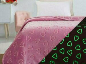 Κουβέρτα μονή φωσφορίζουσα Art 6257 160x220 Ροζ Beauty Home | Maril Home