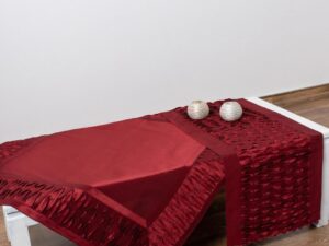 Τραπεζομάντηλα (130cm X 130cm) 8373 κόκκινο Silk Fashion | Maril Home