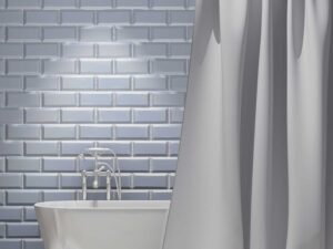 Κουρτίνα μπάνιου LLANO GREY  PET Γκρι 180x240 | Maril Home