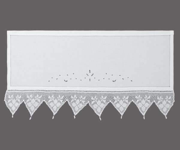 κουρτίνα 074 (100cm x 50cm) λευκό με τούνελ Silk Fashion | Maril Home