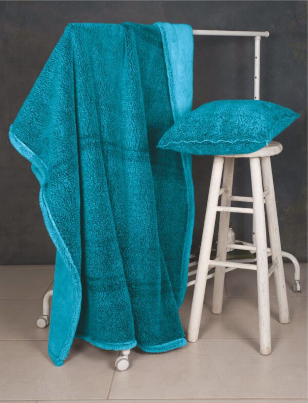 Κουβέρτα - Ριχτάρι Σχ.Alma 100% polyester Emerald 150x200cm Flamingo | Maril Home